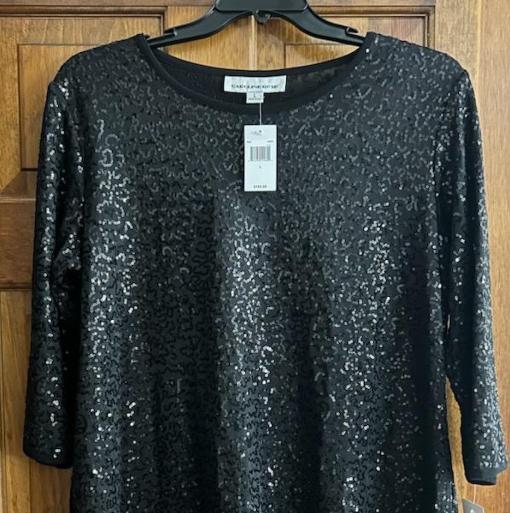 Caroline Rose Sequin NEW